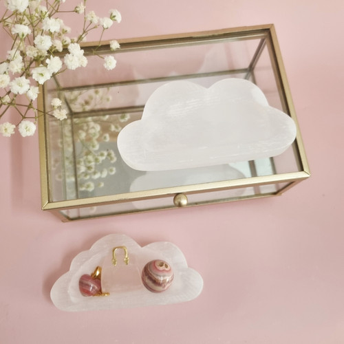 Selenite Cloud Trinket Tray