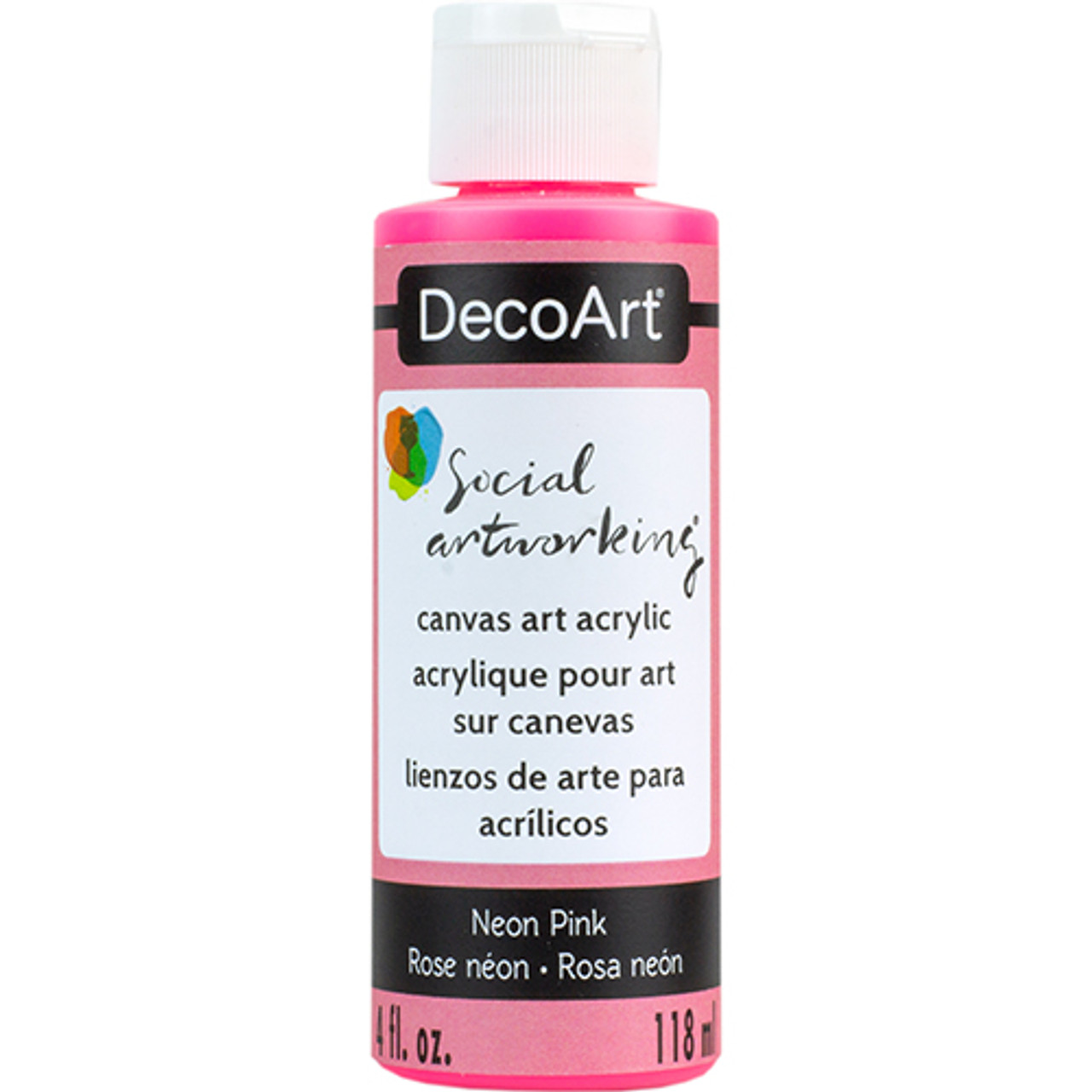 Twinkle Pink Neon Acrylic Craft Paint #72832 - Dollar Store