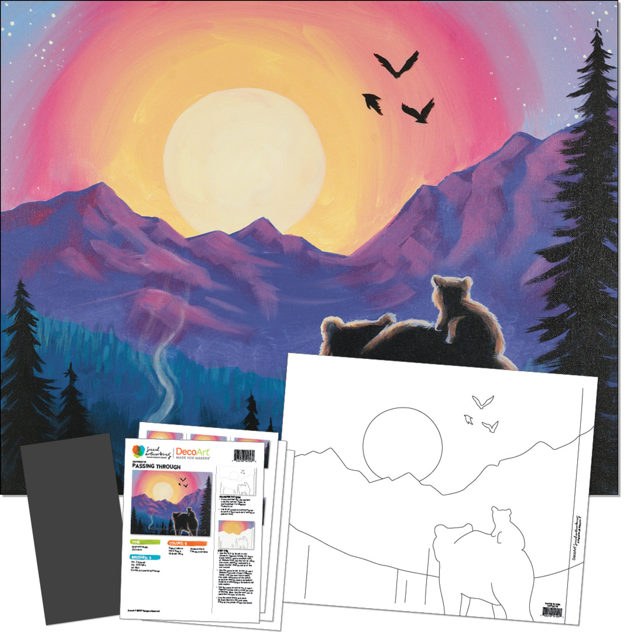 Passing Through - Printed Paint Kit - Paint Parties by DecoArt