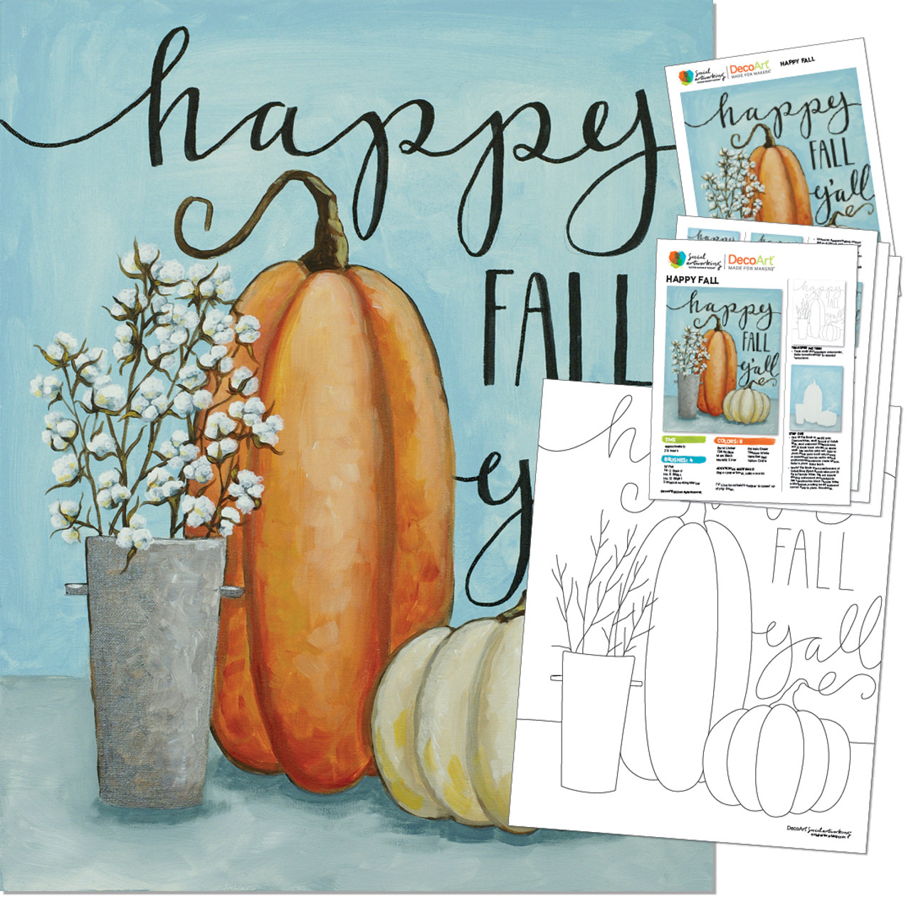 Paint Party Supply Pack - Happy Fall