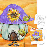 Autumn Mushroom Manor - Printed Paint Kit