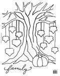 Fall Leaves Family Tree - Reusable Pattern