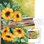 Sunflower Fence - Digital Paint Kit