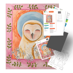 Folk Art Owl - Digital Paint Kit