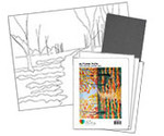Autumn Path  - Printed Paint Kit