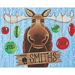 Christmas Moose - Full Color Design Reference Image