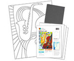 Abstract Jazz  - Printed Paint Kit