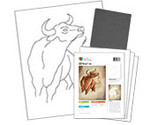 Abstract Ox  - Printed Paint Kit
