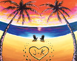 Romantic Beach - Full Color Design Reference Image