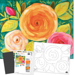 Abstract Roses  - Printed Paint Kit