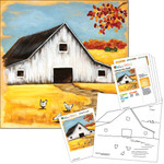 Vintage Fall Barn  - Digital Paint Kit