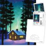 Warm Winter Cabin  - Digital Paint Kit