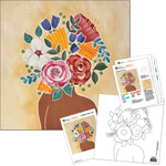 Floral Head Art - Digital Paint Kit