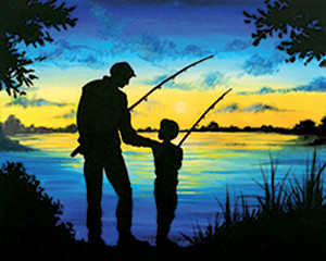 Wishing I Was Fishing Sign Fly Fishing Gift Barn Wood Sign Fathers
