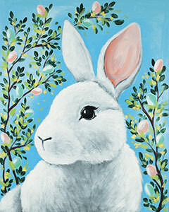 Paint Party Canvas White Rabbit Kit Thumb