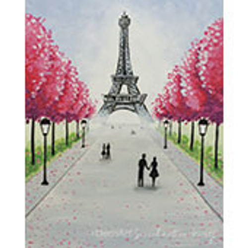 Romantic Paris - Paint by Numbers Kit for Adults DIY Oil Painting Kit on  Canvas