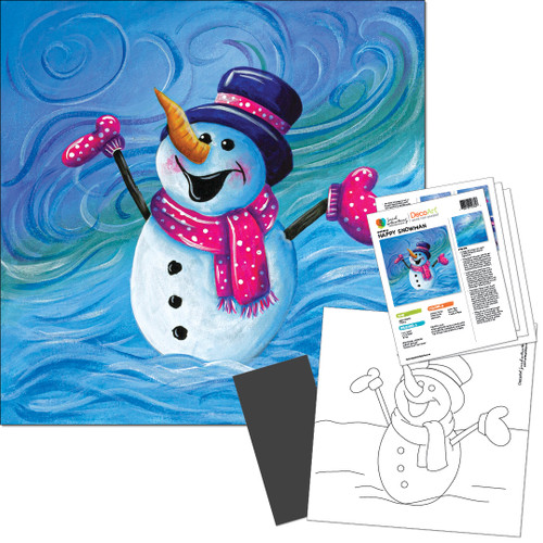 DIY Paint Party Kit Instant Download Winter Fun Snowman Paint & Sip Party,  Download Tracer, Step by Step Instructions and Supply Lis 