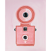 canvas painting design - Vintage Camera