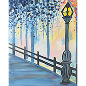 canvas painting design - Evening Stroll