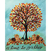 canvas painting design - A Time to Gather