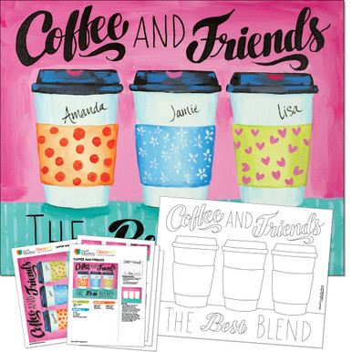 Paint Party Supply Pack - Coffee and Friends