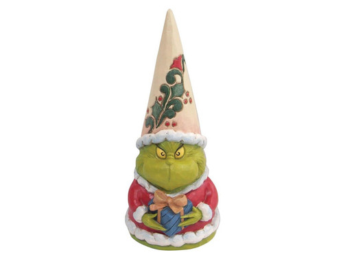 Grinch Gnome ~ Holding Present