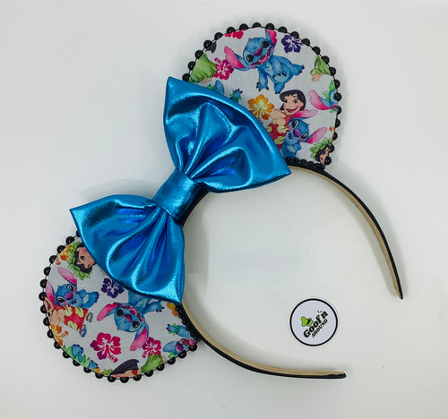 Inspired Happy Headband ~ Lilo & Stitch