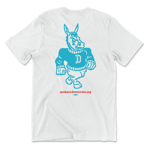 Spokane Democrats (Unisex & Women's White Tee)