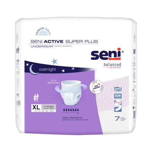 Seni® Active Super Plus Heavy Absorbent Underwear, Extra Large