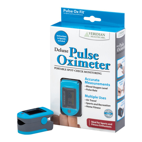SmartHeart Fingertip Pulse Oximeter for Blood Oxygen Saturation, Deluxe