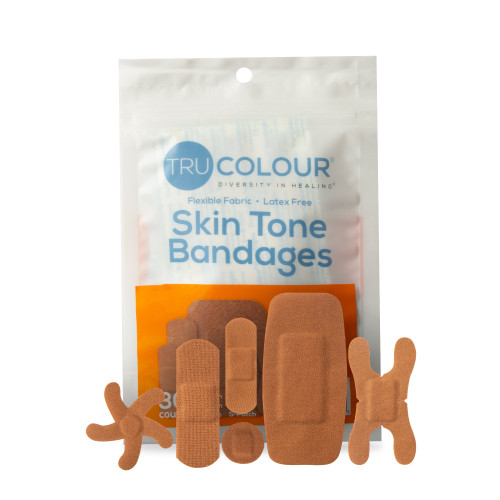 TruColour® Brown Adhesive Strips, Assorted Shapes and Sizes