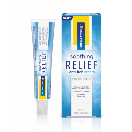 Preparation H Soothing Relief Anti-Itch Cream, 0.9-ounce tube