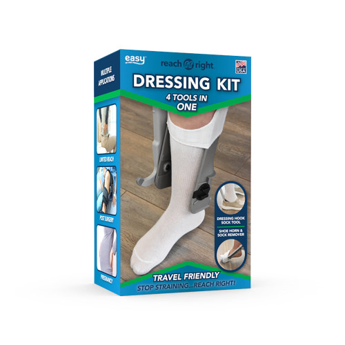 Reach Right Dressing Hip Kit with Shoe Horn, Sock Aid, Dressing Hook