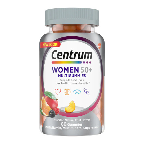 Centrum Women 50+ MultiGummies Assorted Natural Fruit Flavors