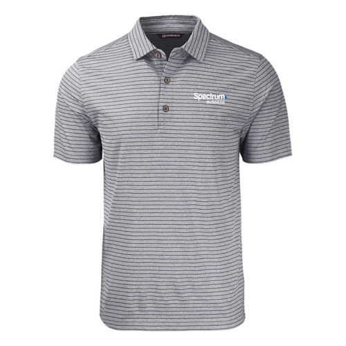 Cutter & Buck Forge Eco Heather Stripe Stretch Recycled Mens Polo