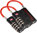Hornady Rapid Safe, Horn 96022   Tsa Padlock W/cable 2pack