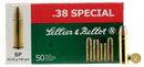 Sellier & Bellot Handgun, S&b Sb38c          38 Sp   158 Sp            50/20