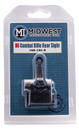 Midwest Industries Inc Combat Rifle Rear Flip Sight, Midwest Mi-crs-r        Combat Rfl Sight Rear