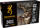 Browning Ammo , Brna B192602431    243 Silver Sp 100gr       20/10