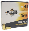 Armscor , Arms 50093 Rock Pack 45acp 230gr Fmj  200/4