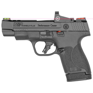 S&w Pc Shield 9mm 4" 13r Bk Rd Dot