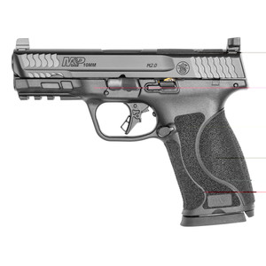 S&w M&p M2.0 10mm 4" 15rd Nts Or Blk