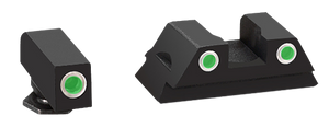 Ameriglo Classic Tritium Sight Set For Glock, Amer Gl430   Night Sts 42/43/43x/48 3d     Grn/grn
