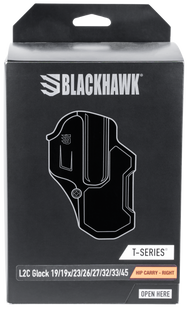 Blackhawk T-series, Bhwk 410701bkr  T-series L2c Glock 19 Black Rh