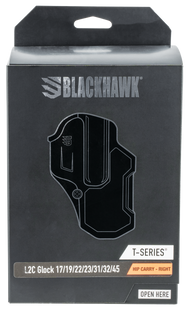 Blackhawk T-series, Bhwk 410700bkr  T-series L2c Glock 17 Black Rh