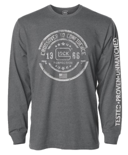 Glock Crossover, Glock Ap95796  Crossover Ls Tshirt Grey         Xl