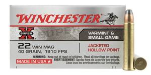 Winchester Ammo Super X, Win X22mh       22wmr Super X    40 Jhp      50/40