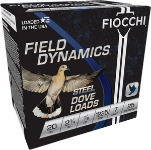 Fiocchi Field Dynamics, Fio 20dls7    Steel Dv/qu  20 2.75 7sht  7/8 25/10