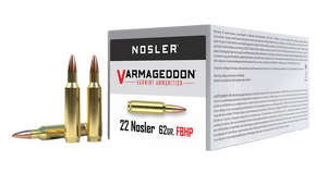 Nosler Varmageddon, Nos 65180 Vmg    22nos    62 Varmageddon     50/5
