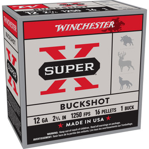 Win Superx 12ga 2.75 Buckshot 25/250